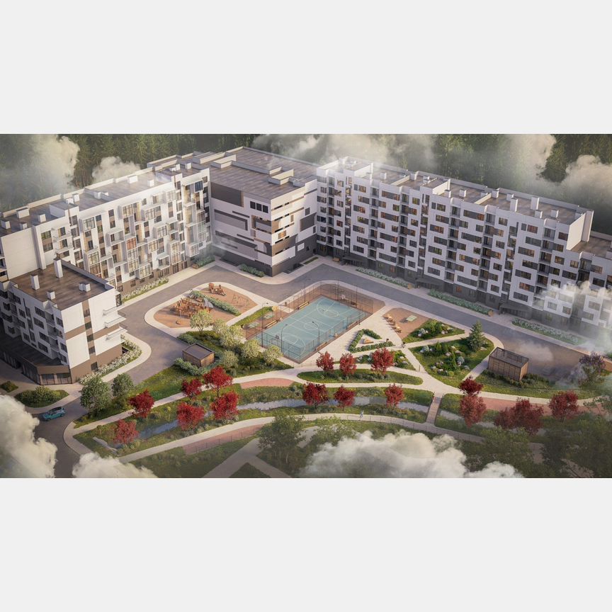 2-к. квартира, 55,3 м², 6/8 эт.