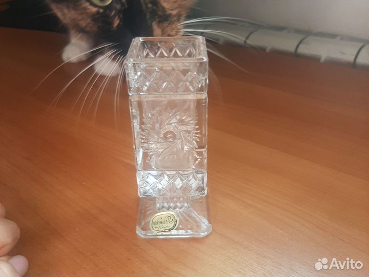 Хрустальная вазочка bohemia