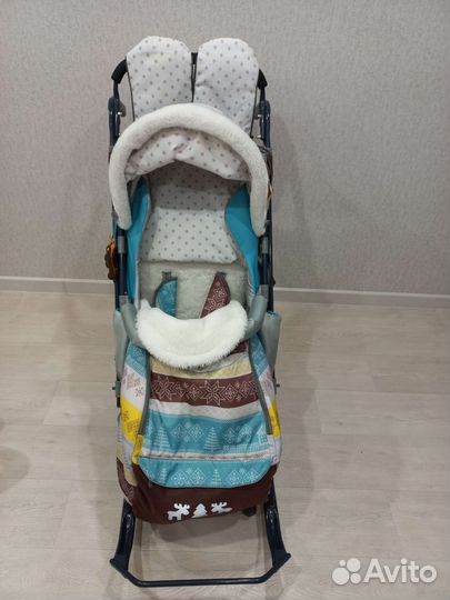 Детские санки коляска