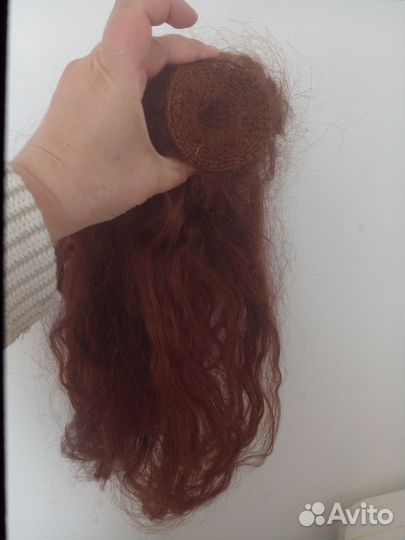 Готовый хвост (шиньон )из натуральных волос 50 см