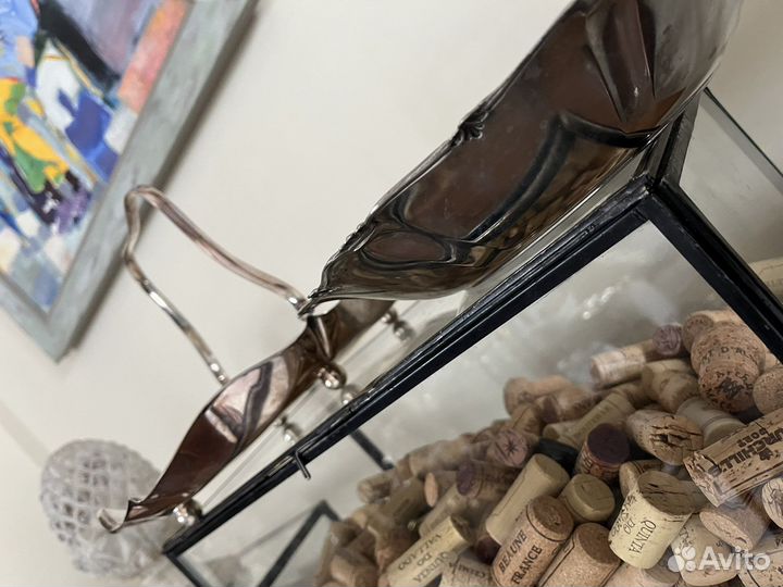 Антикварное блюдо фруктовница. Серебрение