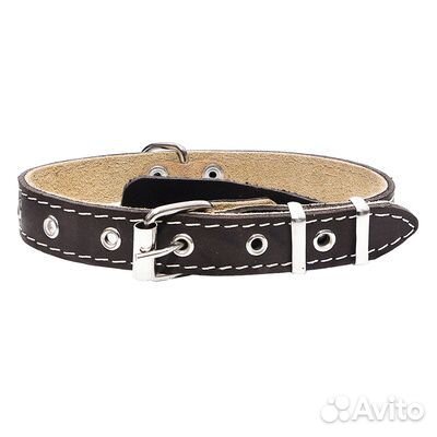 Yami Yami амуниция Ошейник кожаный черный 2 слоя я