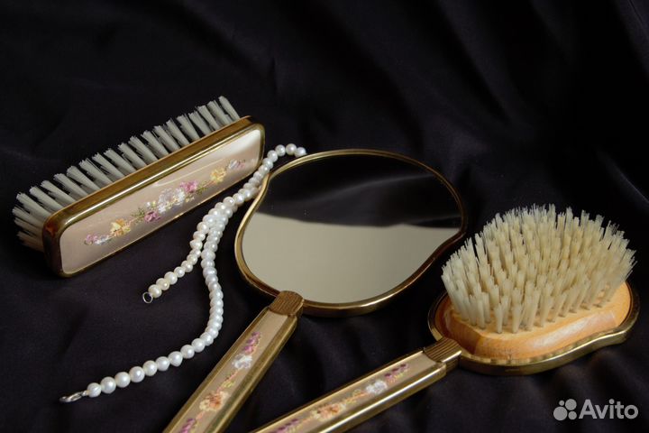 Винтажный набор для волос с вышивкой Англия