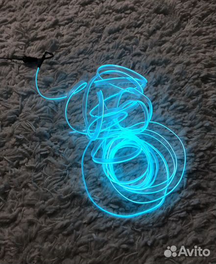Неоновая нить в авто 5 м