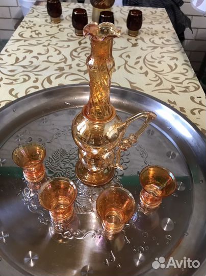 Рюмки с графином bogemia чехия