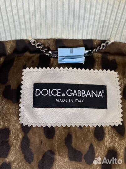 Куртка кожаная женская Dolce&Gabana оригинал