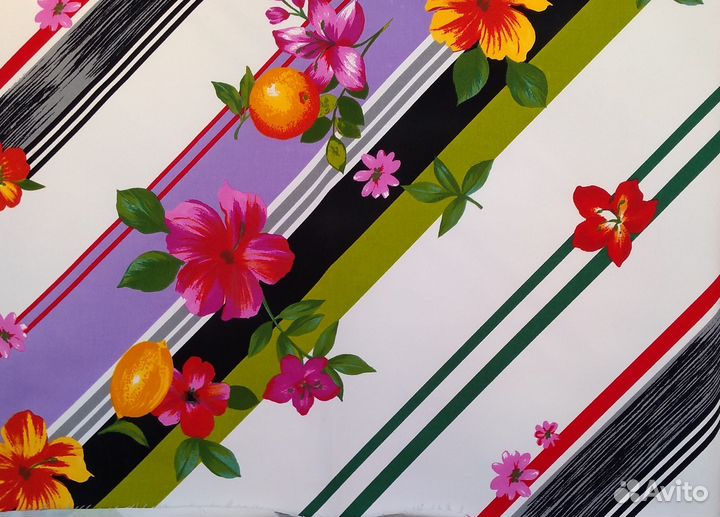 Ткань летняя в отрезах (костюмная, плательная)