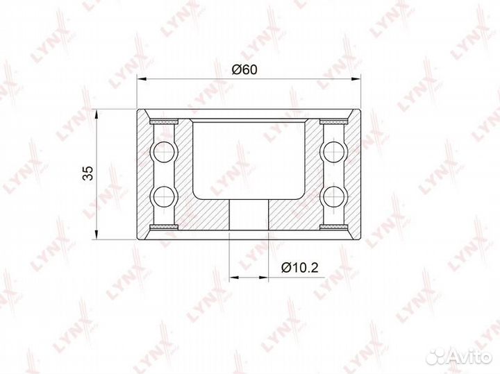 Ролик направляющий / грм subaru Forester(SF-SH) 2