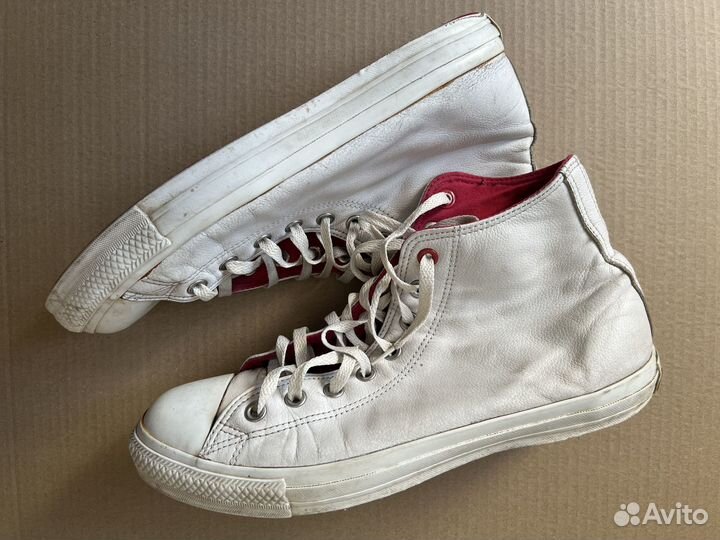 Кеды Converse Red 43 кожаные оpигинал