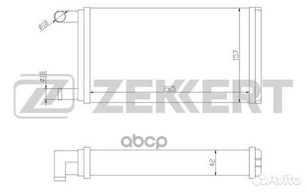 Радиатор отоп. MB G-Class (W460-W463) 79- T1