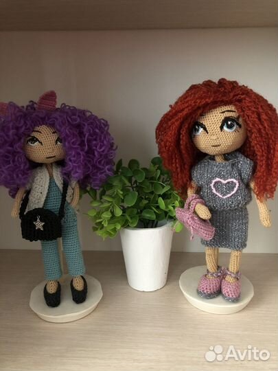 Вязаные Каркасные куколки.Прекрасный подарок
