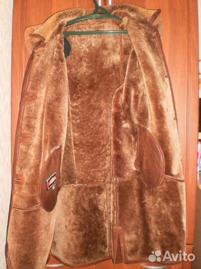 Женская замшевая натур. дублёнка, натур. мех