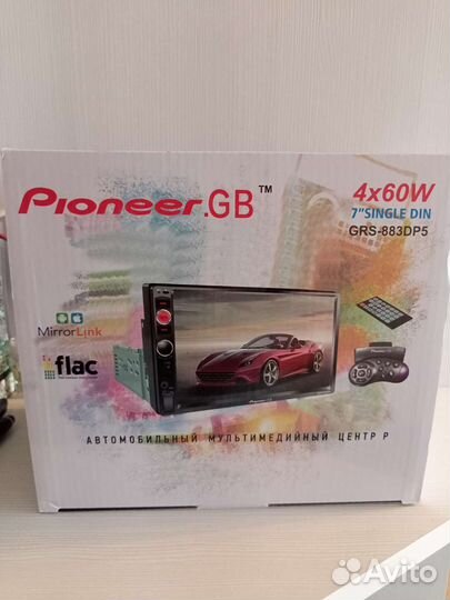 Автомагнитола pioneer с блютузом 1 din сенсорная