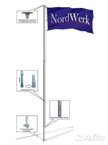 Флагшток Стандарт 4Flags