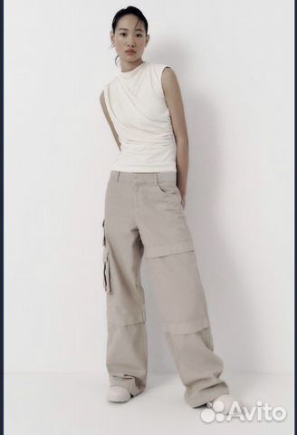 Роскошные джинсы карго Zara оригинал M новые