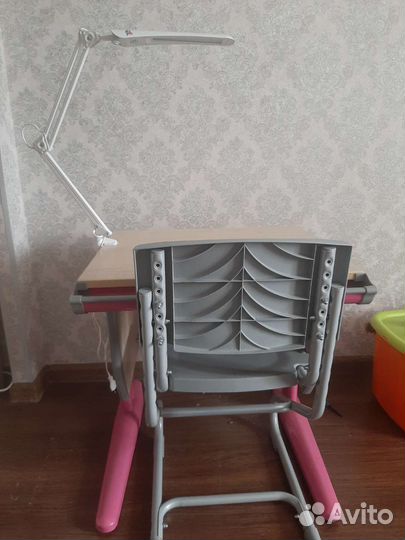 Растущая парта и стул деми бу