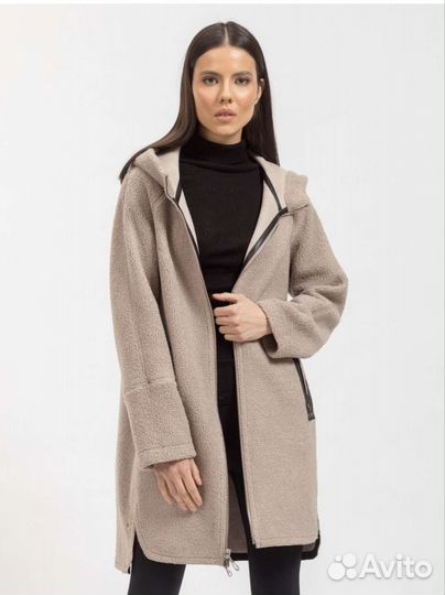 Дублёнка пальто двухсторонняя демисезонная новая