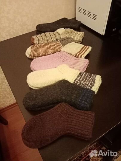 Носки шерстяные ручной работы