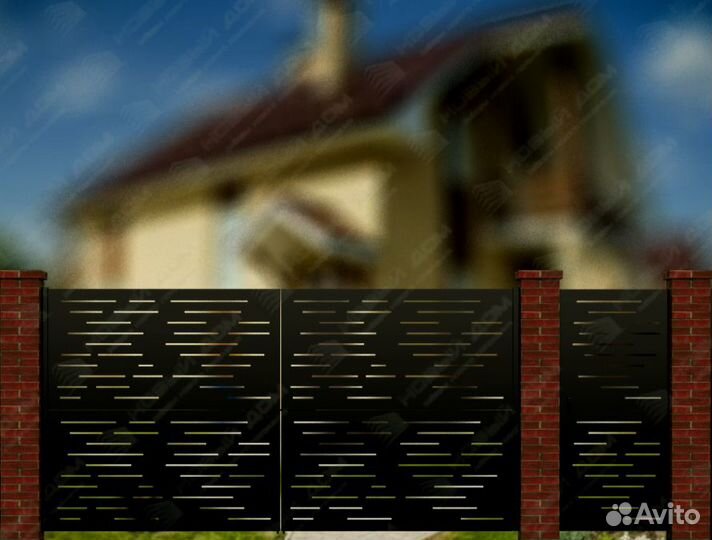 Забор из металла