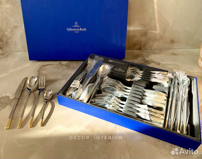 Villeroy&boch Ella gold Набор столовых приборов 24