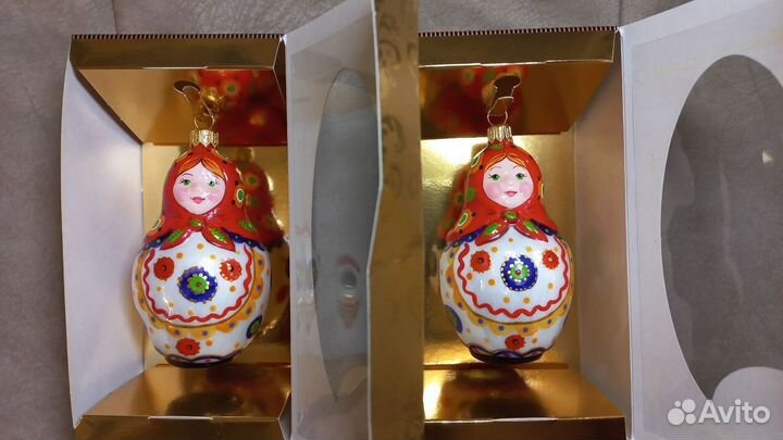 Ёлочная игрушка Матрёшка Весёлый переполох Ариель