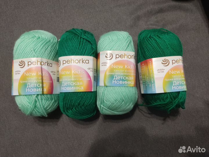 Пряжа пехорка детская новинка ассорти