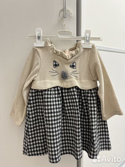 Теплое платье для девочки