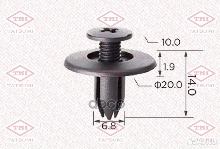 Клипса subaru tjb1466 tatsumi