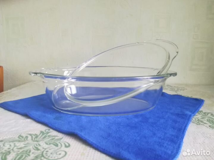 Жаровня утятница кастрюля Simax стекло овальная 3л