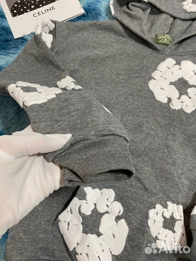 Худи Denim Tears серое