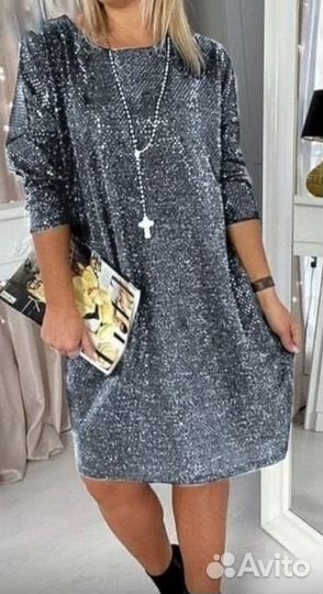 Платье новое блестящее