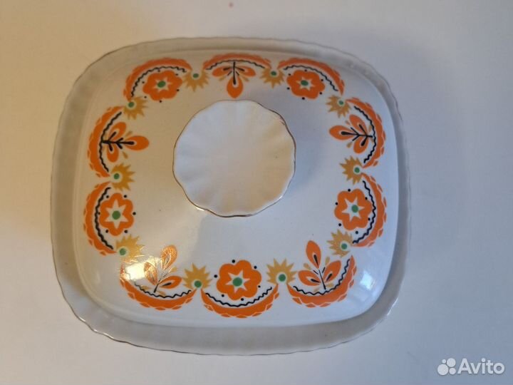 Масленка фарфор СССР