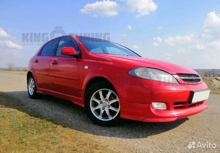 Накладка на передний бампер wtcc для Лачетти Хэтчб