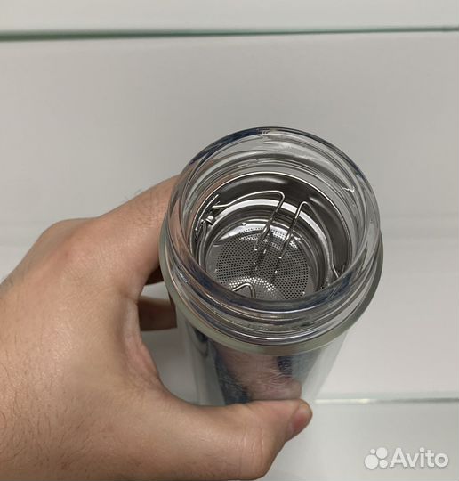 Термо кружка, стекло