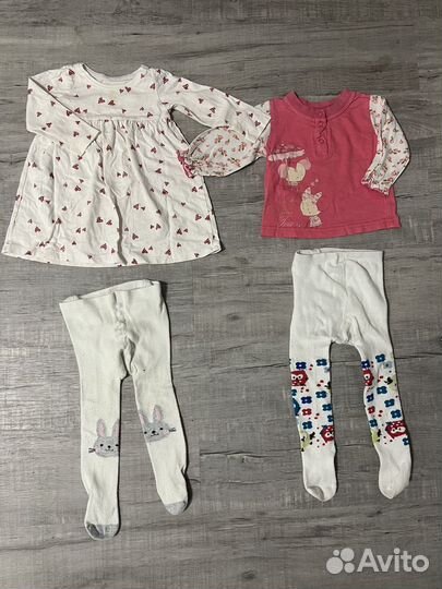 Большой пакет вещей (74) на девочку