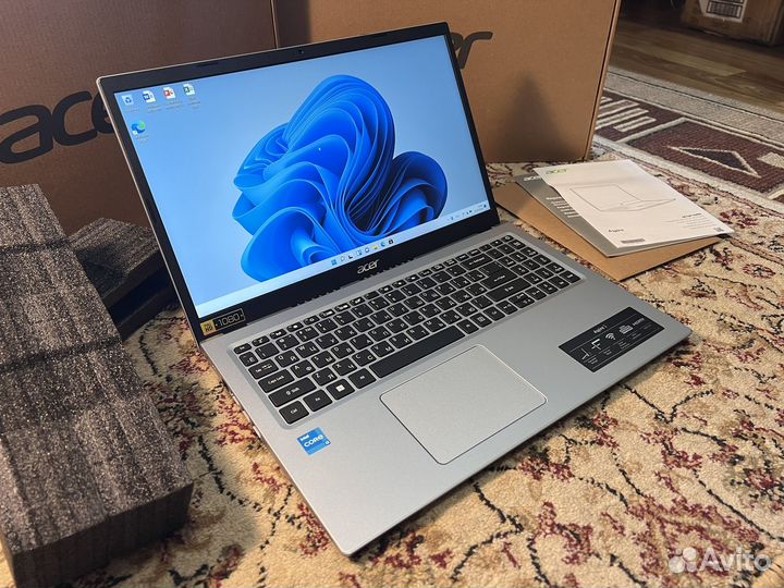 Новый Ноутбук Acer 11gen i3-1115g4/8гб/256гб ssd