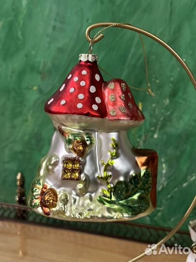 Елочные игрушки стекло польша