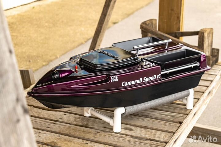 Прикормочный кораблик CamaraD c эхолотом,25А