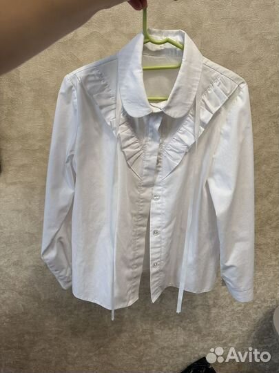 Рубашка белая 116-122 размера