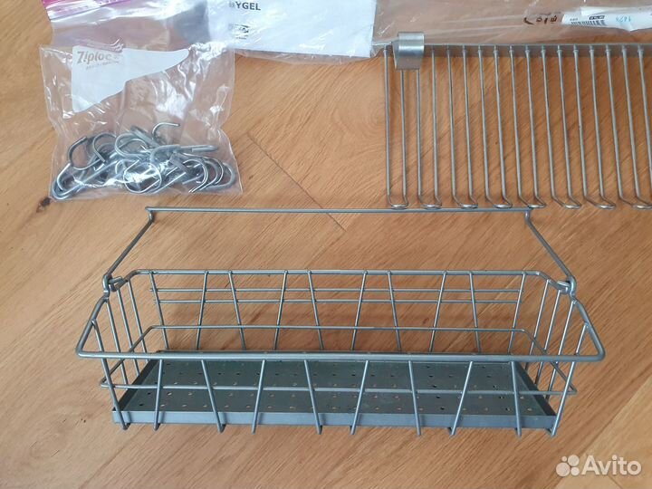 Рейлинг Bygel IKEA c корзиной и сушилкой