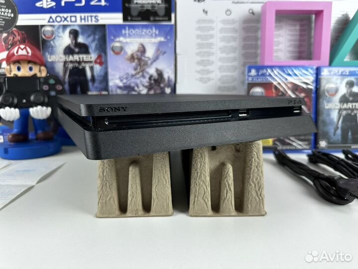 Sony PS4 slim 500gb полный магазинный комплект