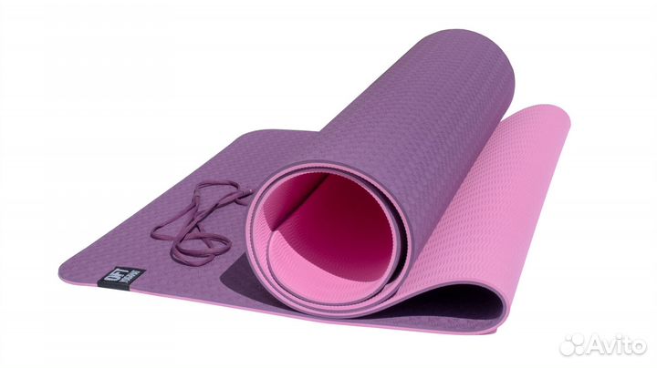 Мат для йоги Original FitTool 6 мм двухслойный