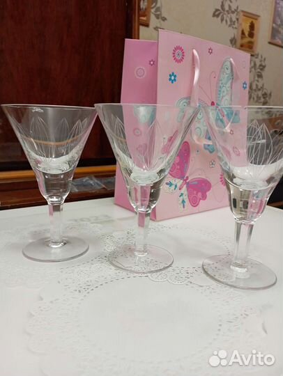 Хрустальные бокалы Богемия