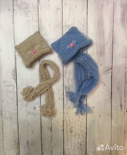 Продаю вязанные шапочки для интерьерных кукол