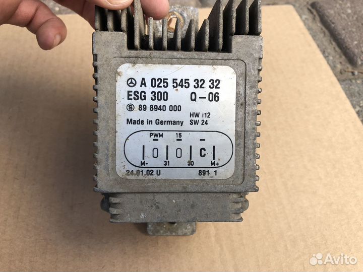 Блок управления вентилятором на Mercedes W 210