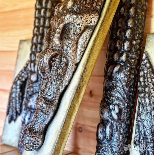 Модульная картина Крокодил