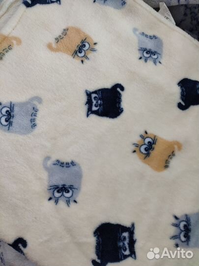 Плед на выписку вязаный