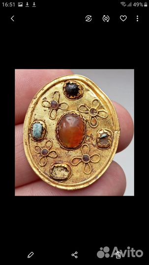 Фибула-брошь Сарматы.Золото 2 в. до н.э