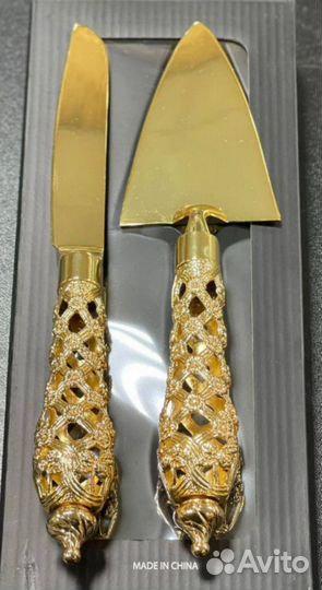 Набор для торта нож и лопатка