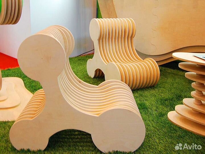 Резка фанеры, мдф, дерева на фрезерном станке чпу